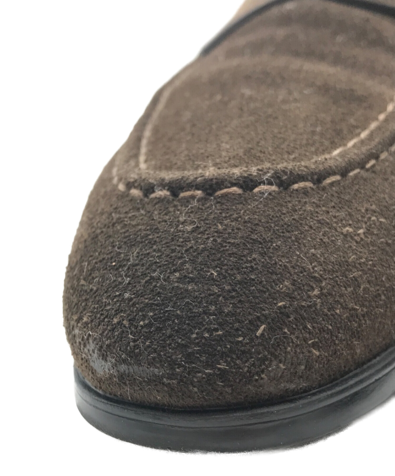中古・古着通販】Santoni (サントーニ) スウェードコインローファー 