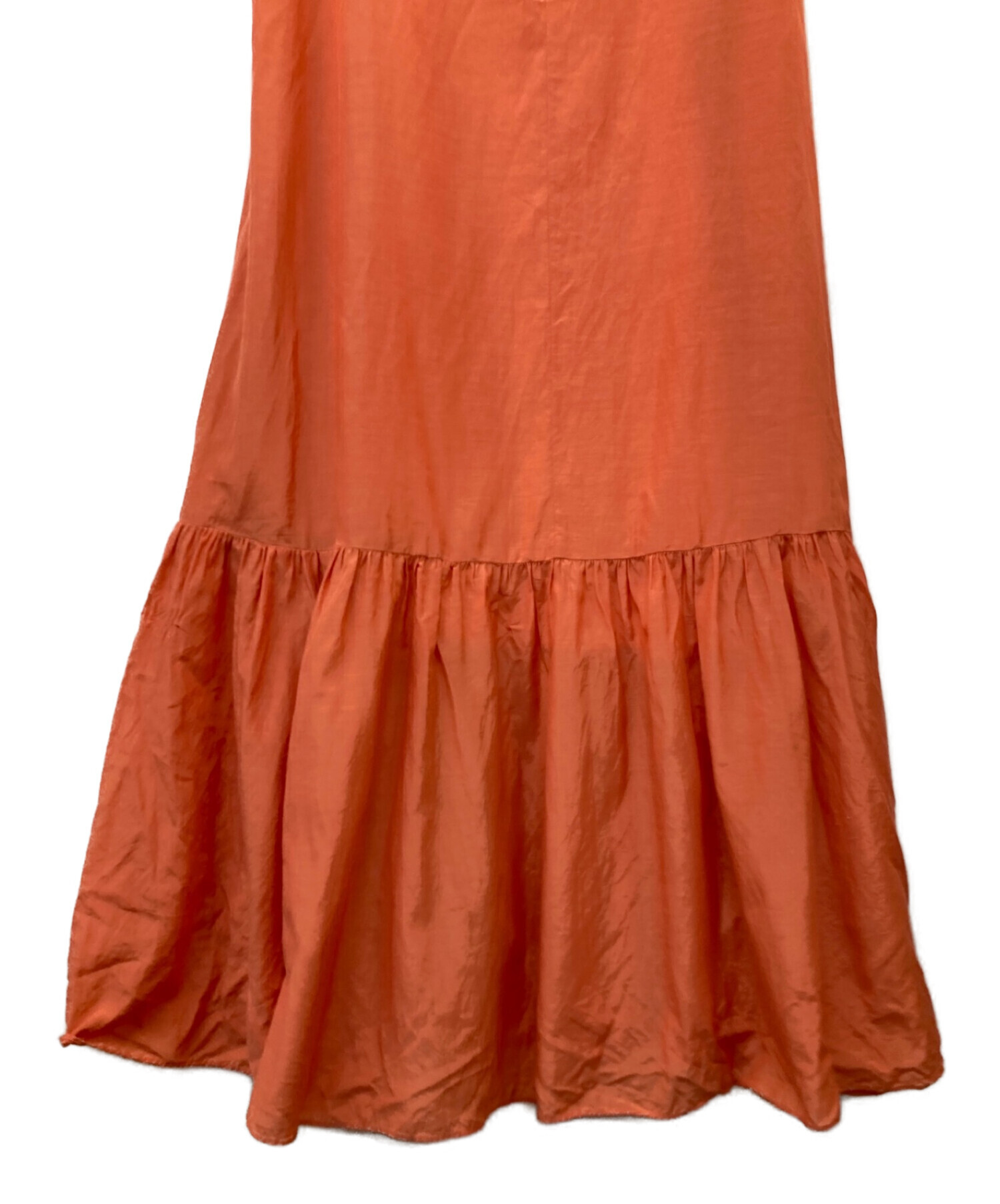 中古・古着通販】JOIEVE (ジョエブ) ティアードワンピース オレンジ  