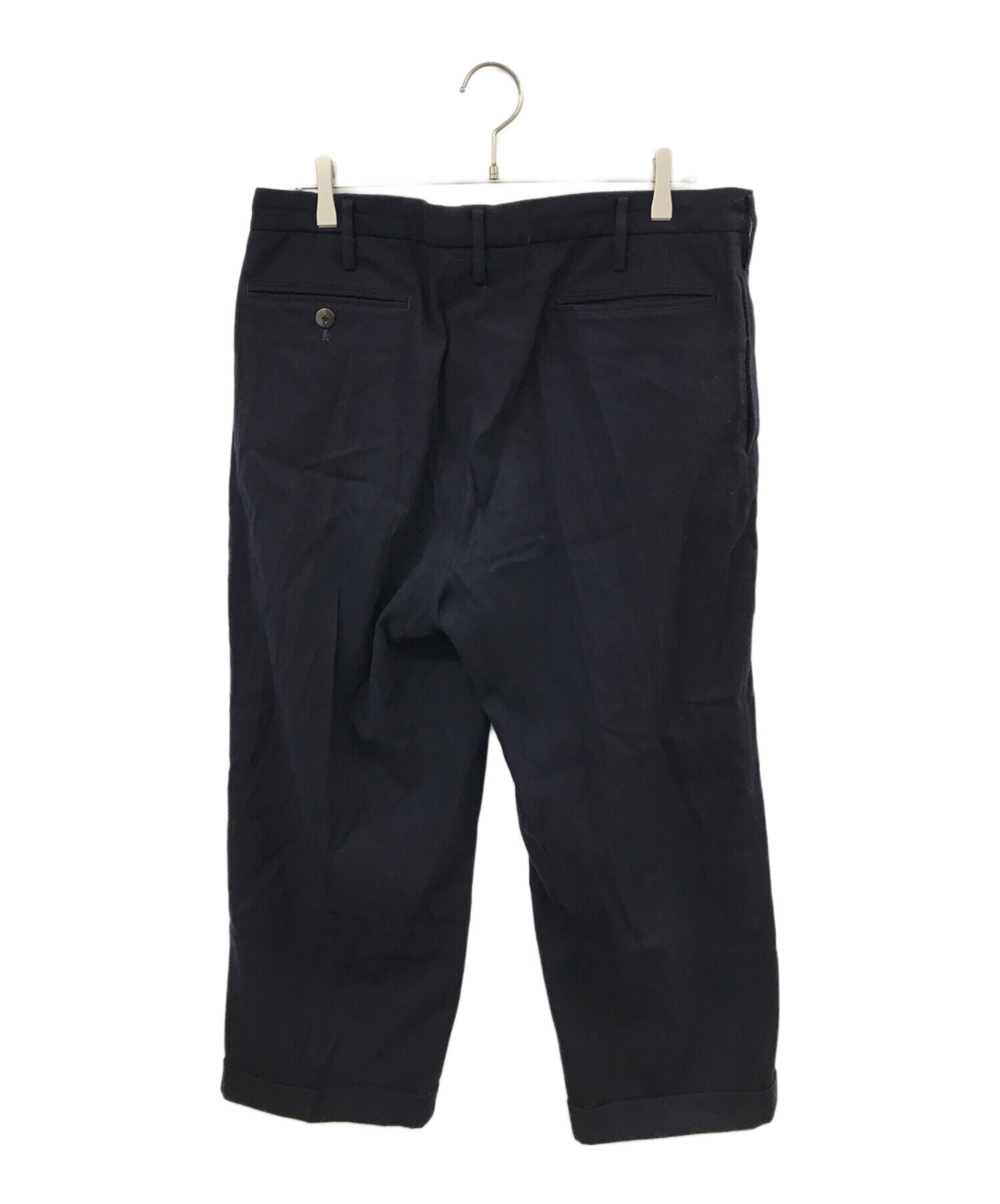 中古・古着通販】VISVIM (ビズビム) HW PLEATED WIDE SLACKS ネイビー 
