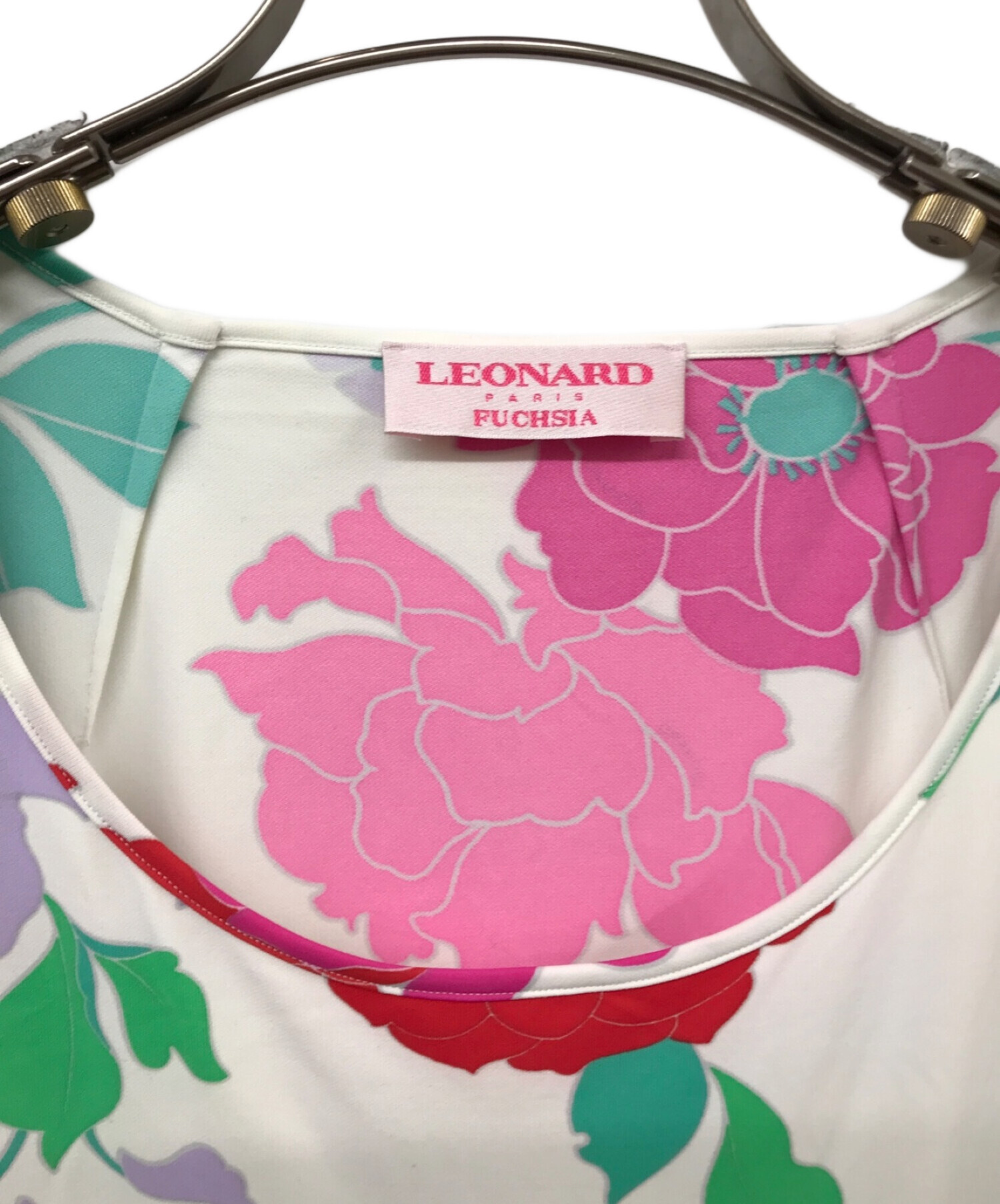 レオナール LEONARD PARIS FUCHSIA フューシャ ワンピース 