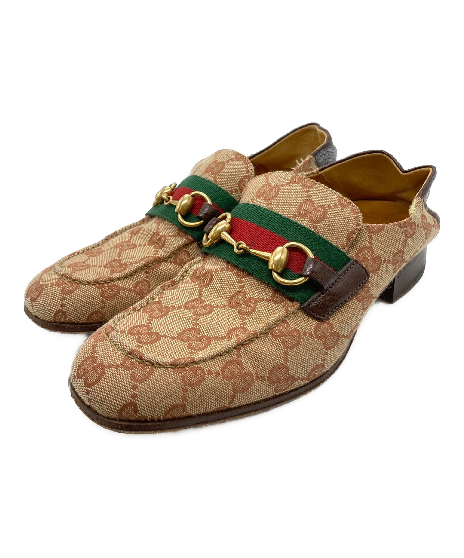 中古・古着通販】GUCCI (グッチ) GGキャンバスビットバブーシュ 