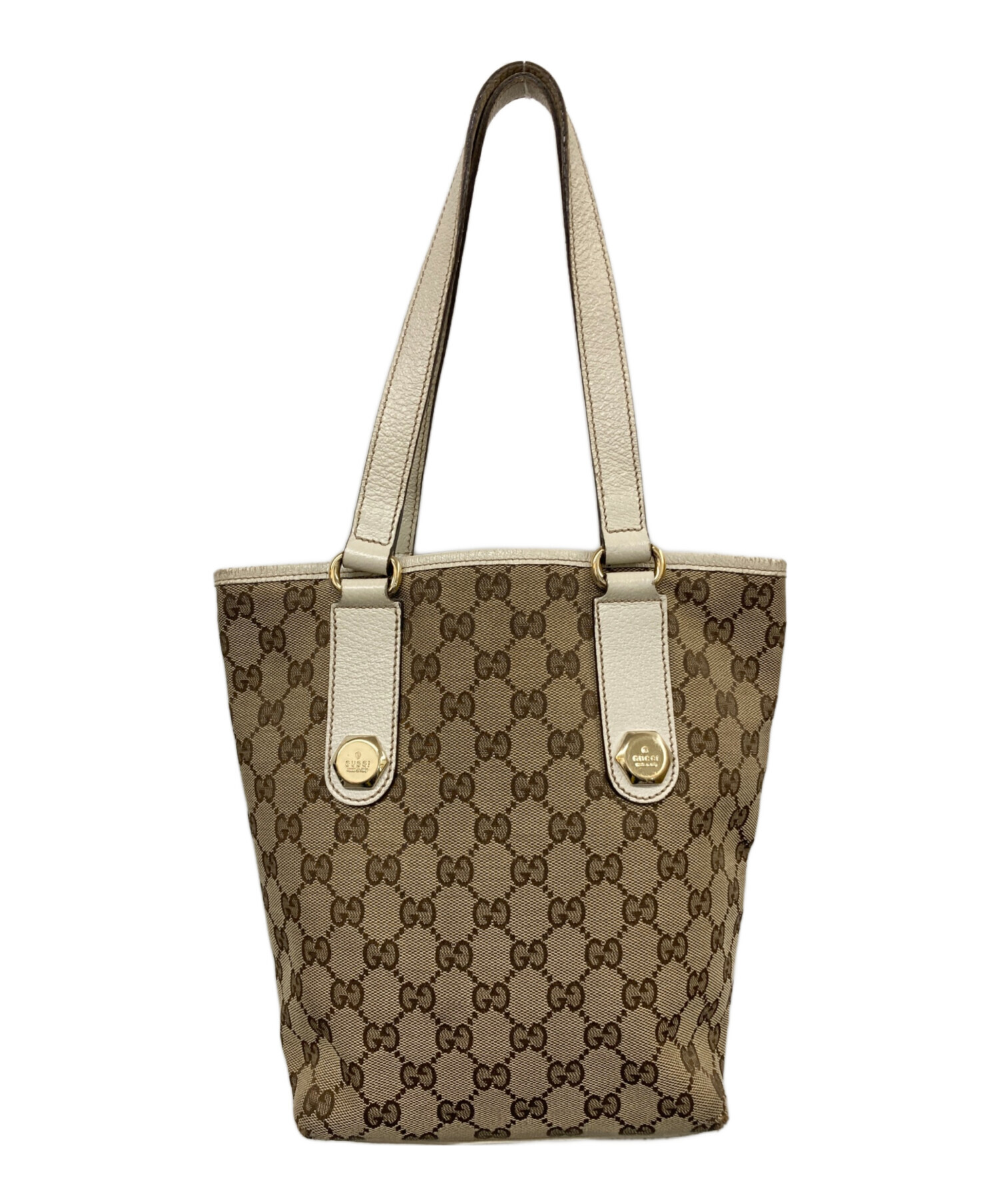 中古・古着通販】GUCCI (グッチ) ミニトートバッグ ベージュ｜ブランド 