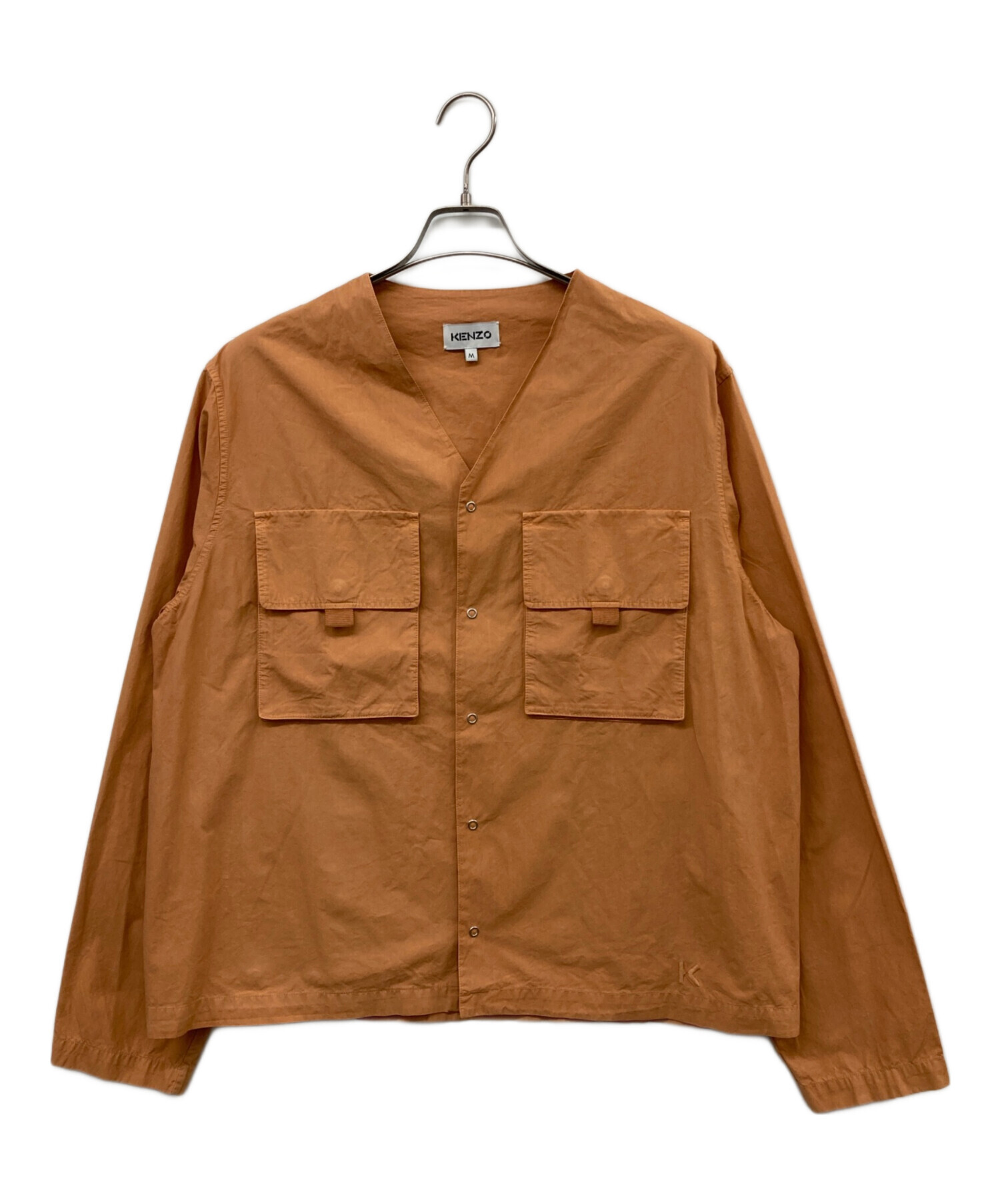 中古・古着通販】KENZO (ケンゾー) スナップボタンシャツ オレンジ 