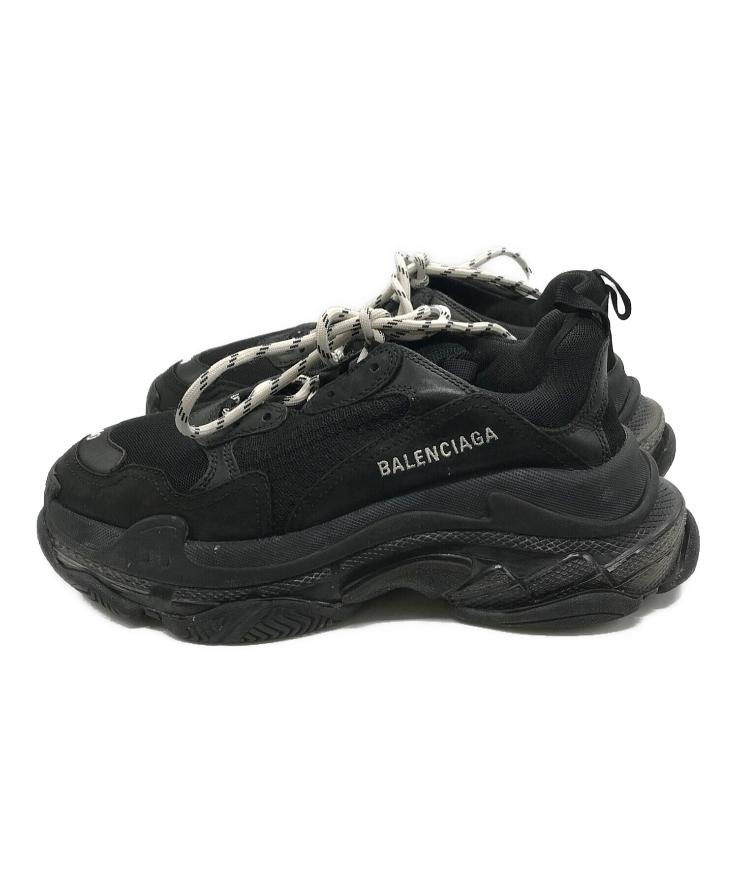中古・古着通販】BALENCIAGA (バレンシアガ) TRIPLE S ブラック サイズ 