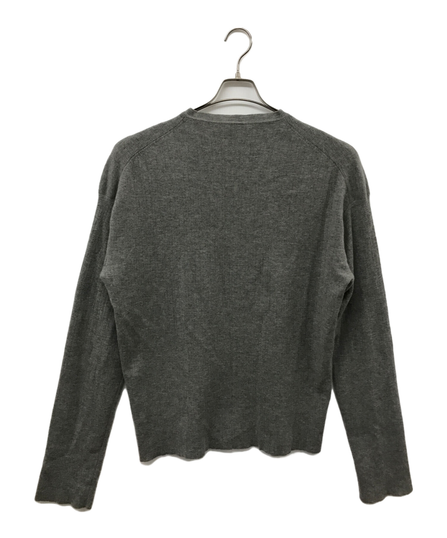 中古・古着通販】JIL SANDER (ジルサンダー) Vネックニット グレー 