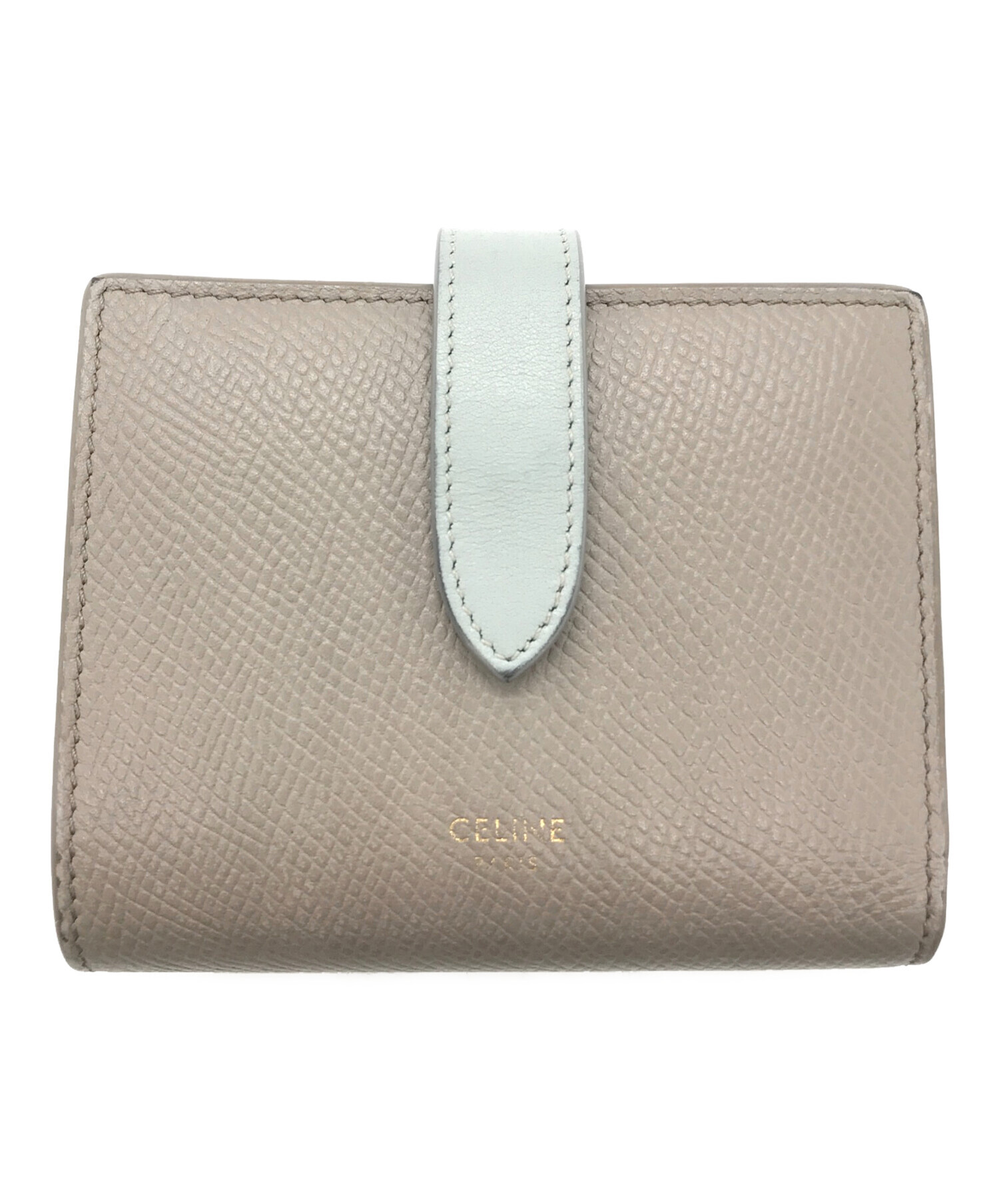 セリーヌ スモールストラップウォレット エッセンシャル 二つ折り財布 