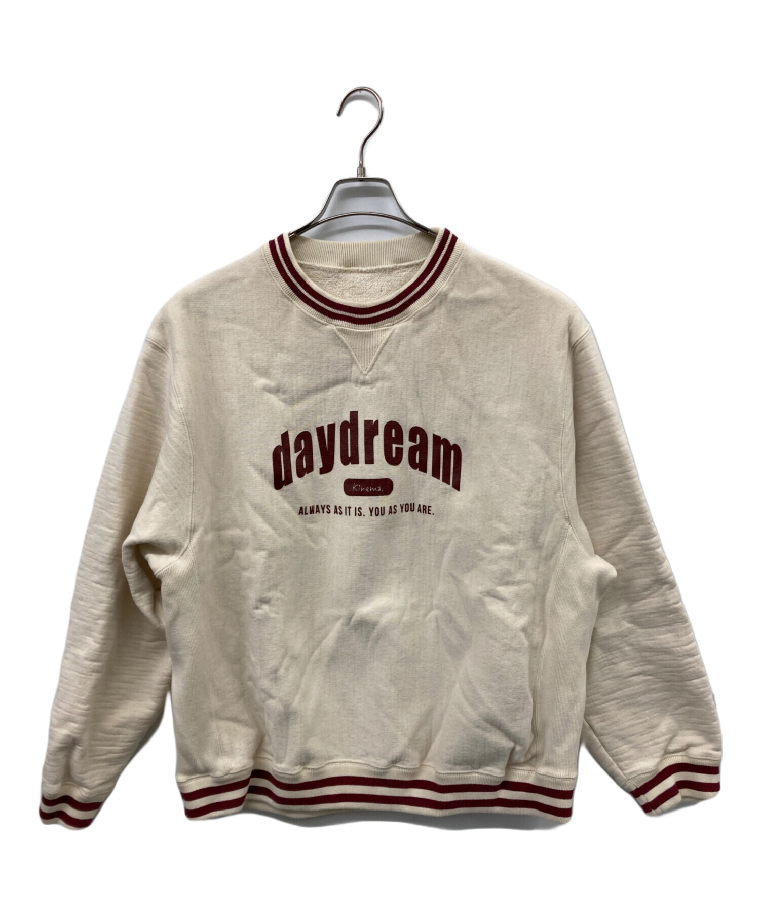 中古・古着通販】kinema (キネマ) 25oz college logo sweat アイボリー