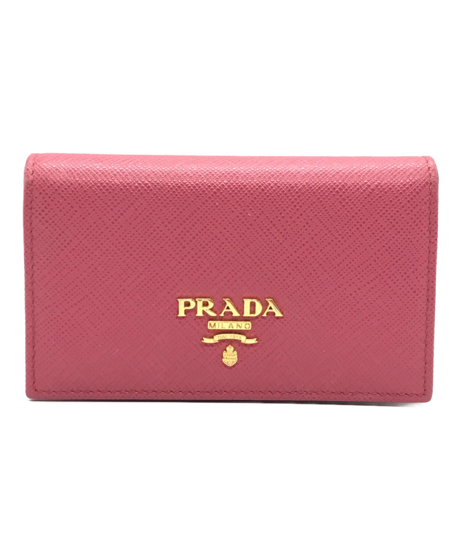 PRADA (プラダ) サフィアーノレザー カードケース ピンク