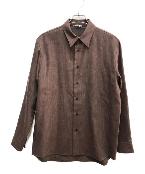中古・古着通販】AURALEE (オーラリー) WOOL LINEN TWILL SHIRT 