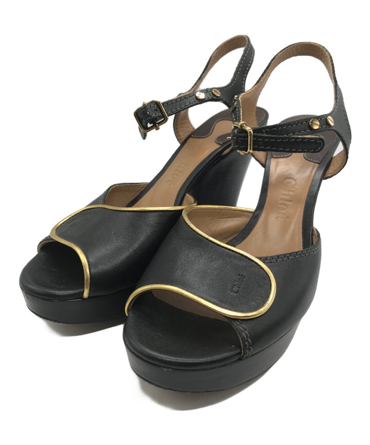 Chloe クロエ WOODY ウェッジサンダル　正規品 Chloe クロエ WOODY ウェッジサンダル Woodyウェッジエスパドリーユ