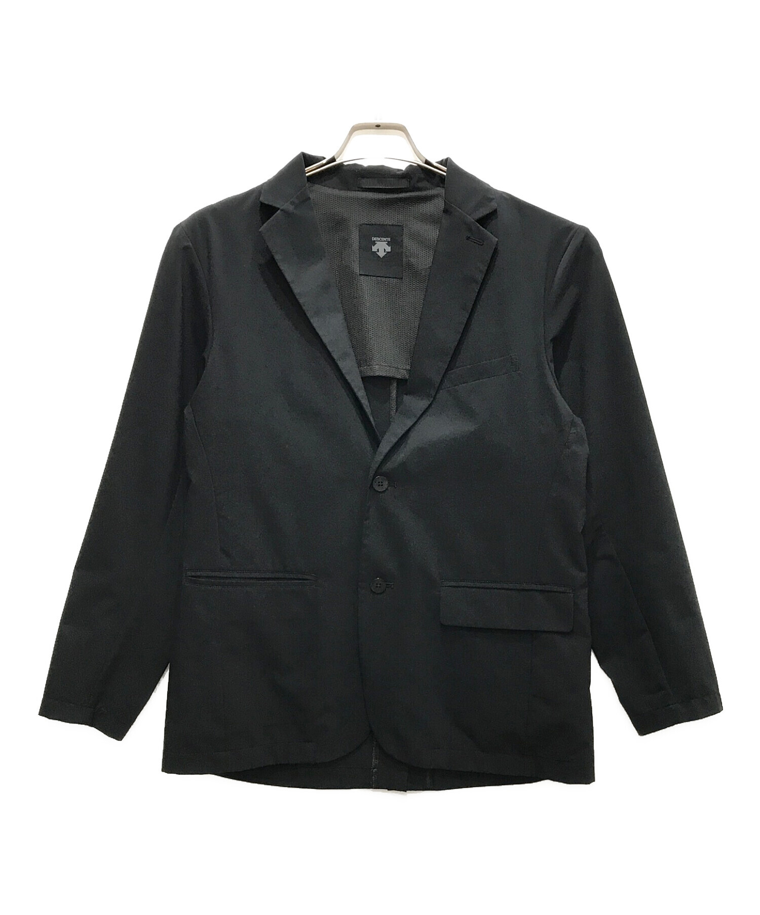 DESCENTE (デサント) テーラードジャケット ブラック サイズ:M