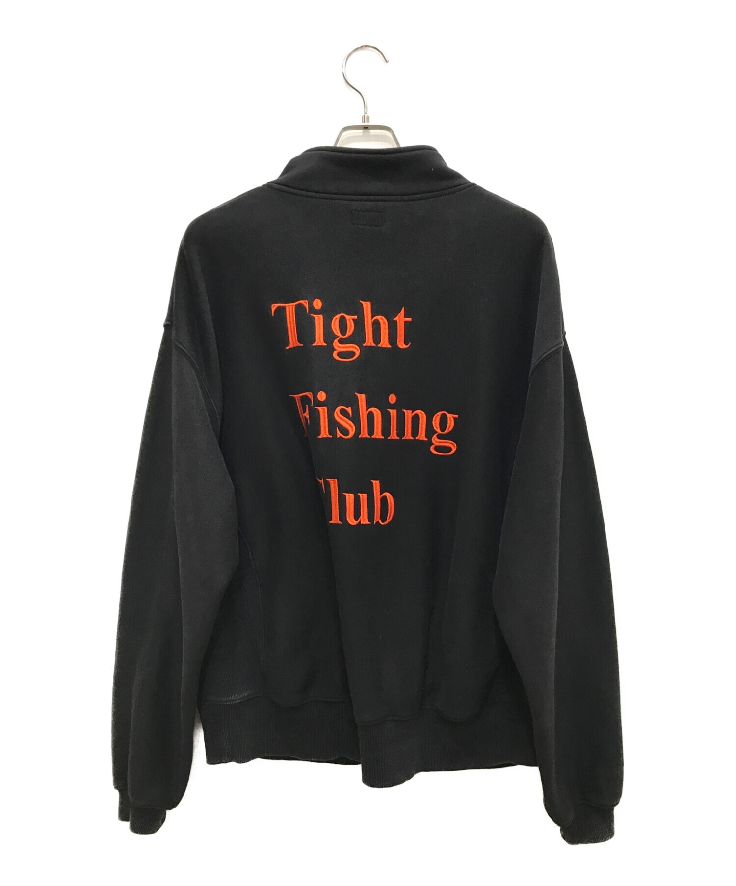 TIGHTBOOTH PRODUCTION (タイトブースプロダクション) CHAOS FISHING CLUB (カオスフィッシングクラブ)  ハーフボタンスウェットプルオーバー ブラック サイズ:M