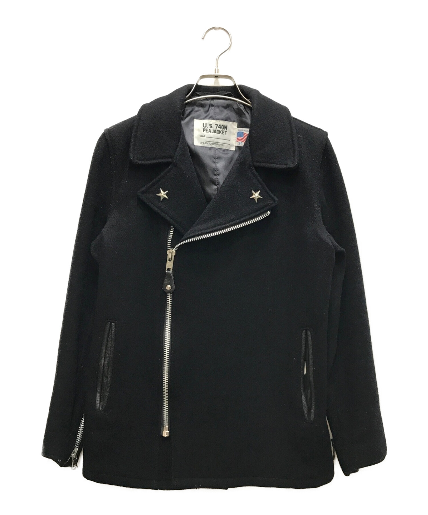 中古・古着通販】Schott (ショット) メルトンダブルライダースコート  