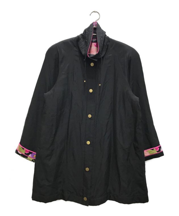 中古・古着通販】LEONARD (レオナール) シルク中綿コート ブラック 