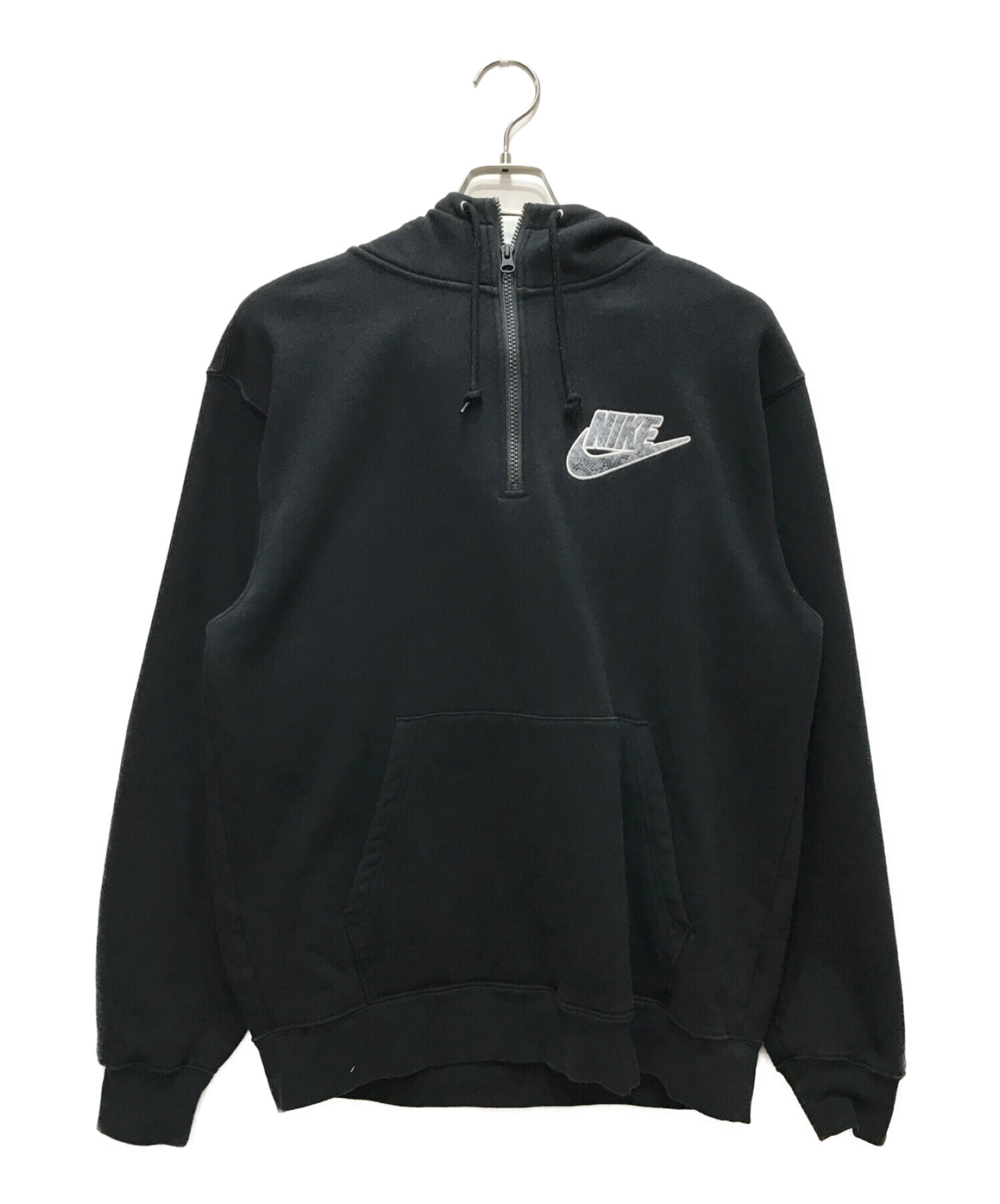 SUPREME (シュプリーム) NIKE (ナイキ) Half Zip Hooded Sweatshirt ブラック サイズ:M