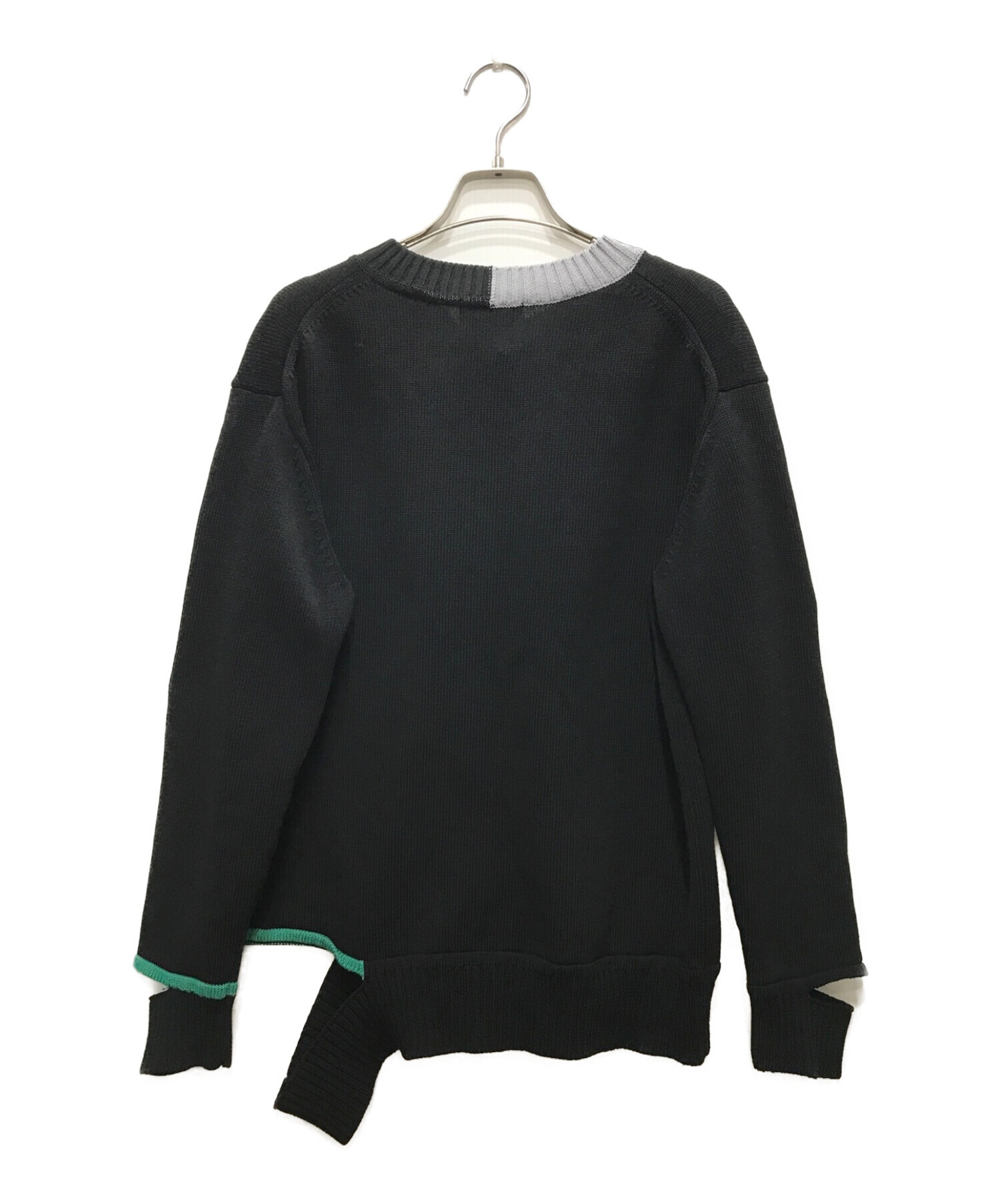 中古・古着通販】soduk (スドーク) Tape and Hole Knit Cardigan 