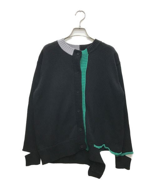 中古・古着通販】soduk (スドーク) Tape and Hole Knit Cardigan 