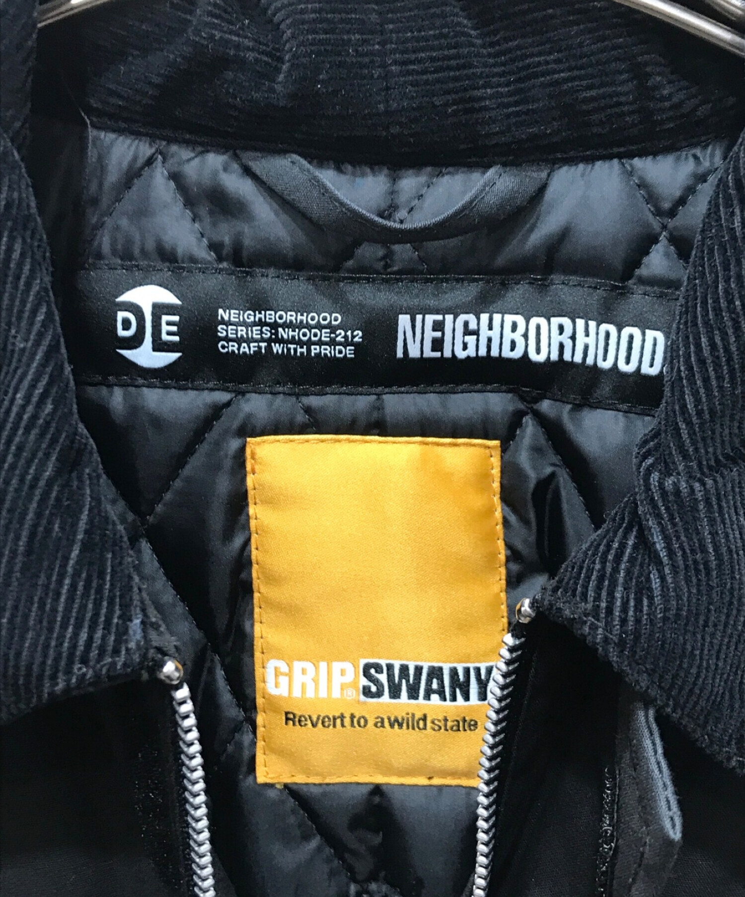 NEIGHBORHOOD (ネイバーフッド) GRIP SWANY (グリップスワニー) NH.ODE / CE-JKT ブラック サイズ:L