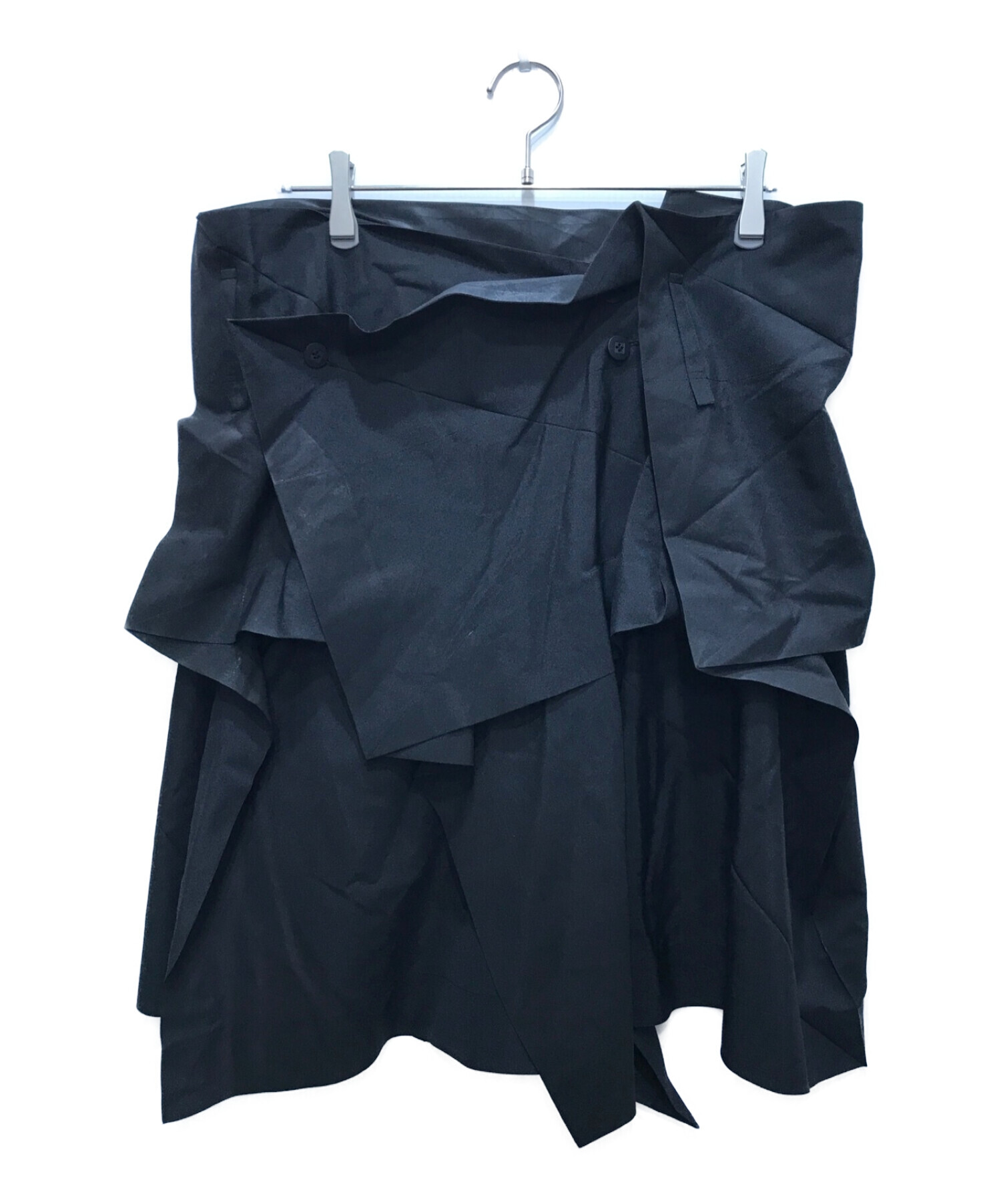 132 5. ISSEY MIYAKE (132 5. イッセイ ミヤケ) 変形スカート ブラック サイズ:3
