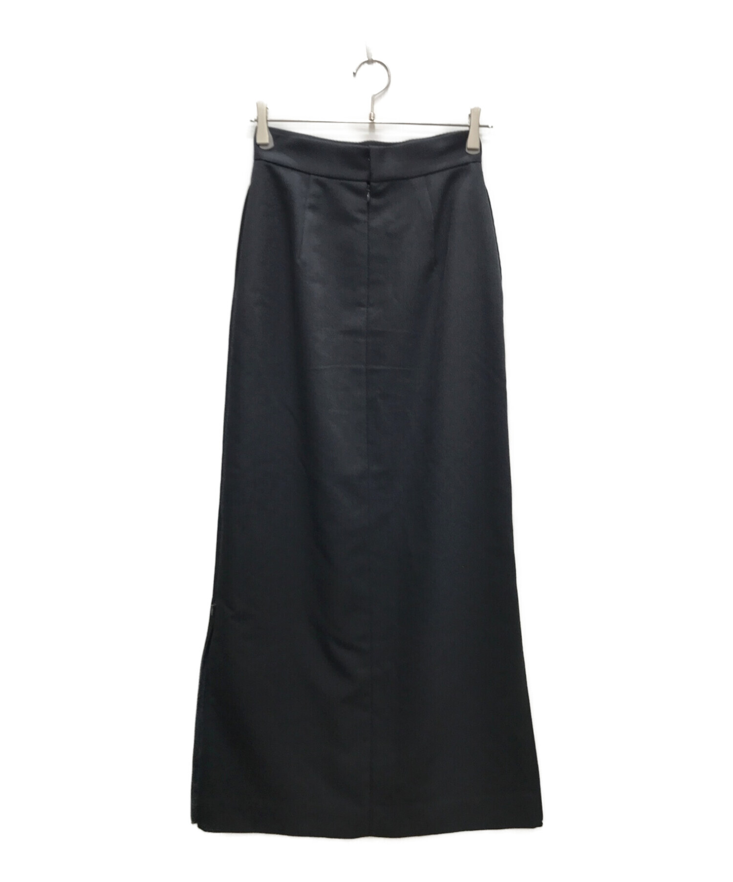 中古・古着通販】yae (ヤエ) ファスナースリットスカート ネイビー  