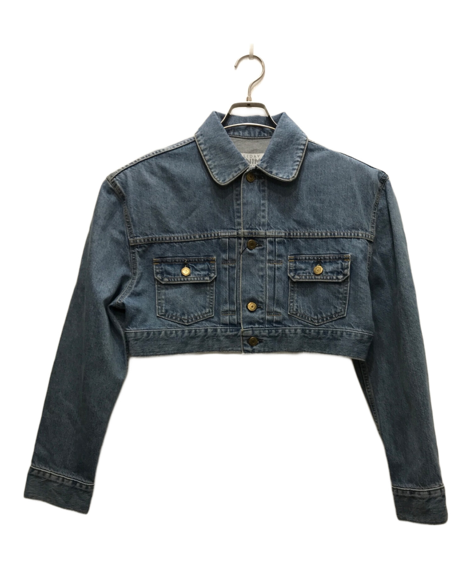 中古・古着通販】holiday (ホリデー) CROPPED DENIM JACKET/クロップド 