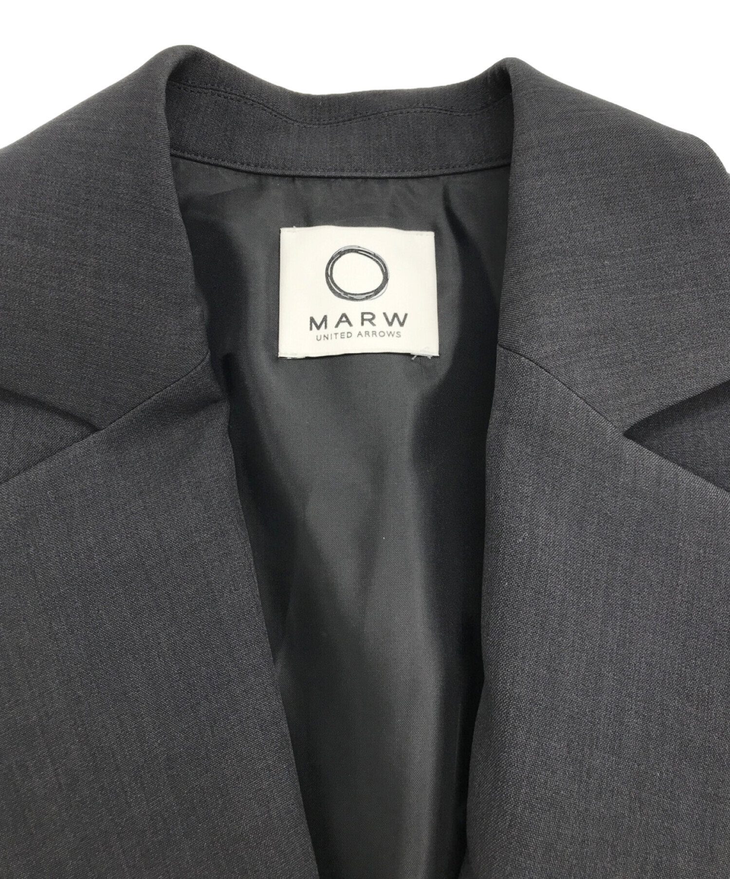 マルゥ　アシンメトリージャケット　36 マルゥ アシンメトリージャケット 36 MARW UNITED ARROWS