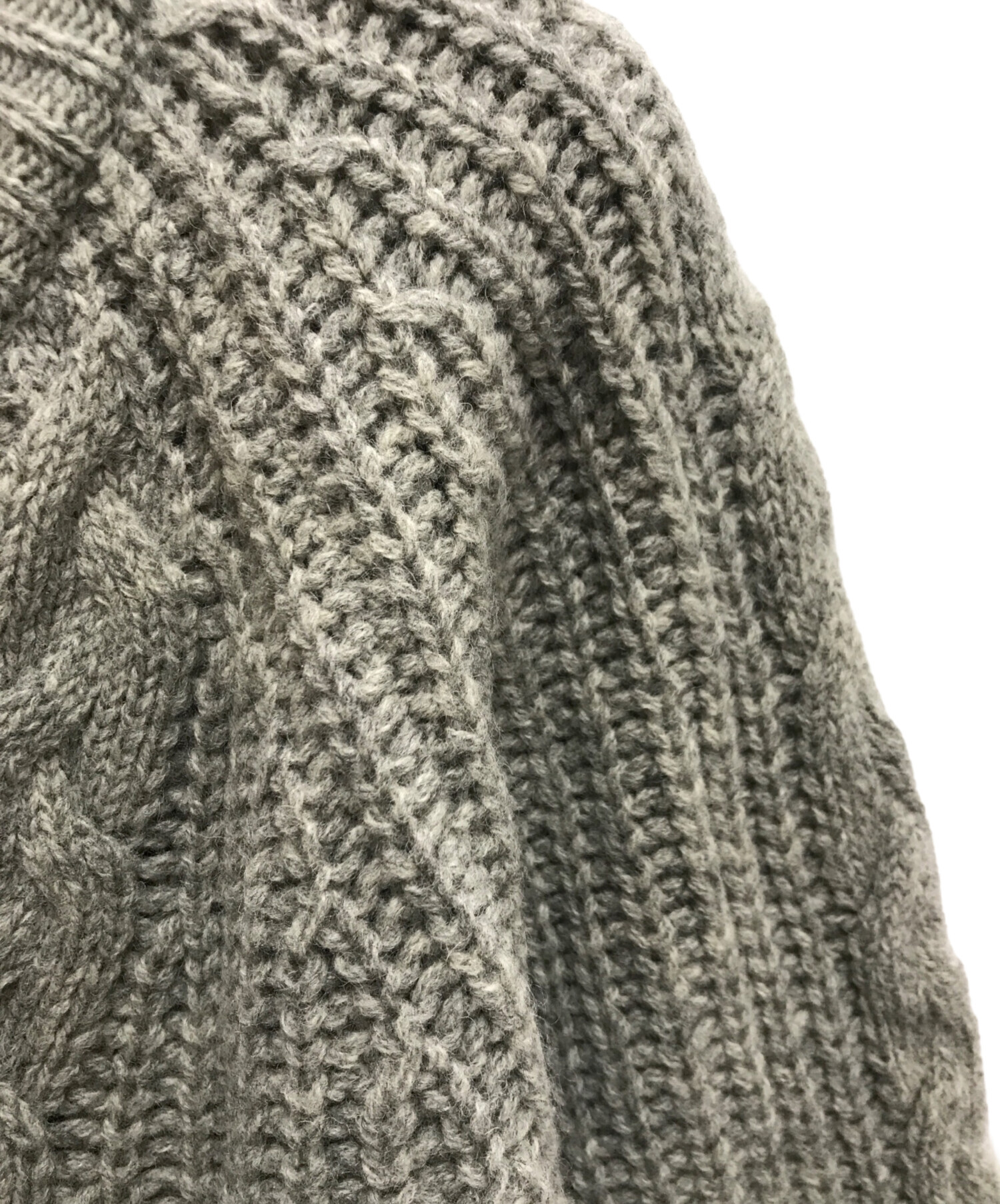 rosarymoon ニットワンピース　バルーンスリーブケーブル　ワンピース rosarymoon ニットワンピースバルーンスリーブケーブルワンピース