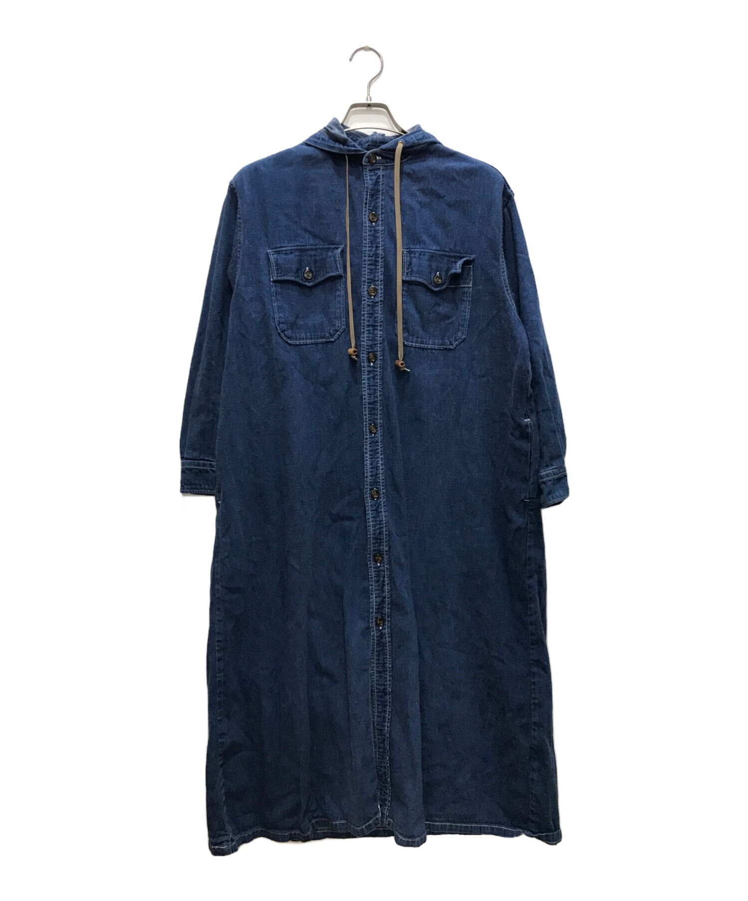 中古・古着通販】orSlow (オアスロウ) フードデニムワンピース 