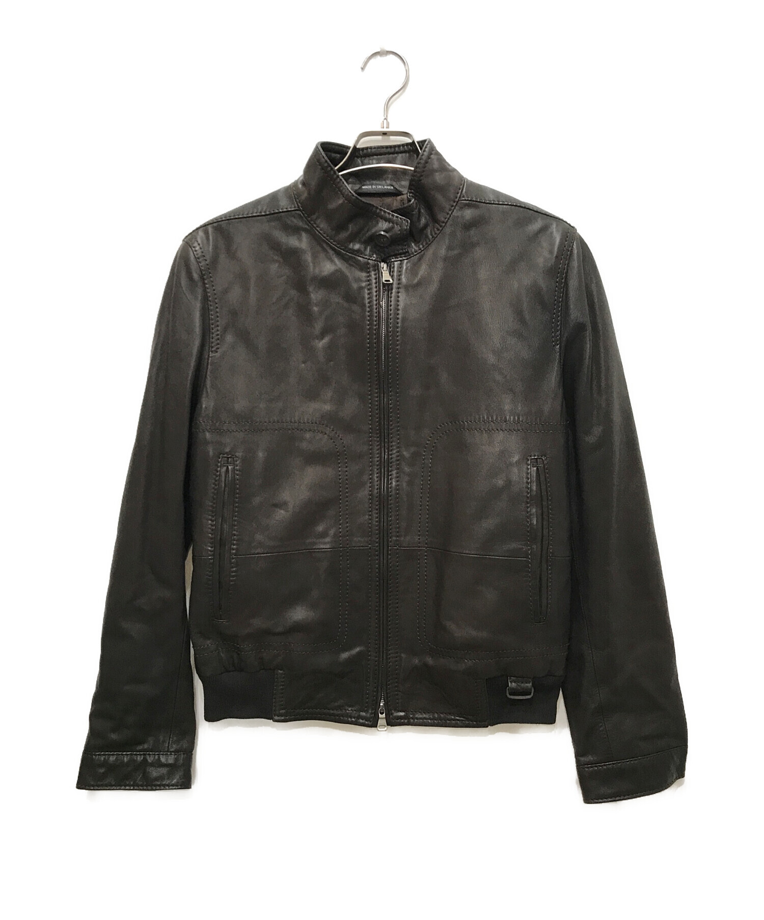 中古・古着通販】BOSS HUGO BOSS (ボス ヒューゴボス) ラムレザー 