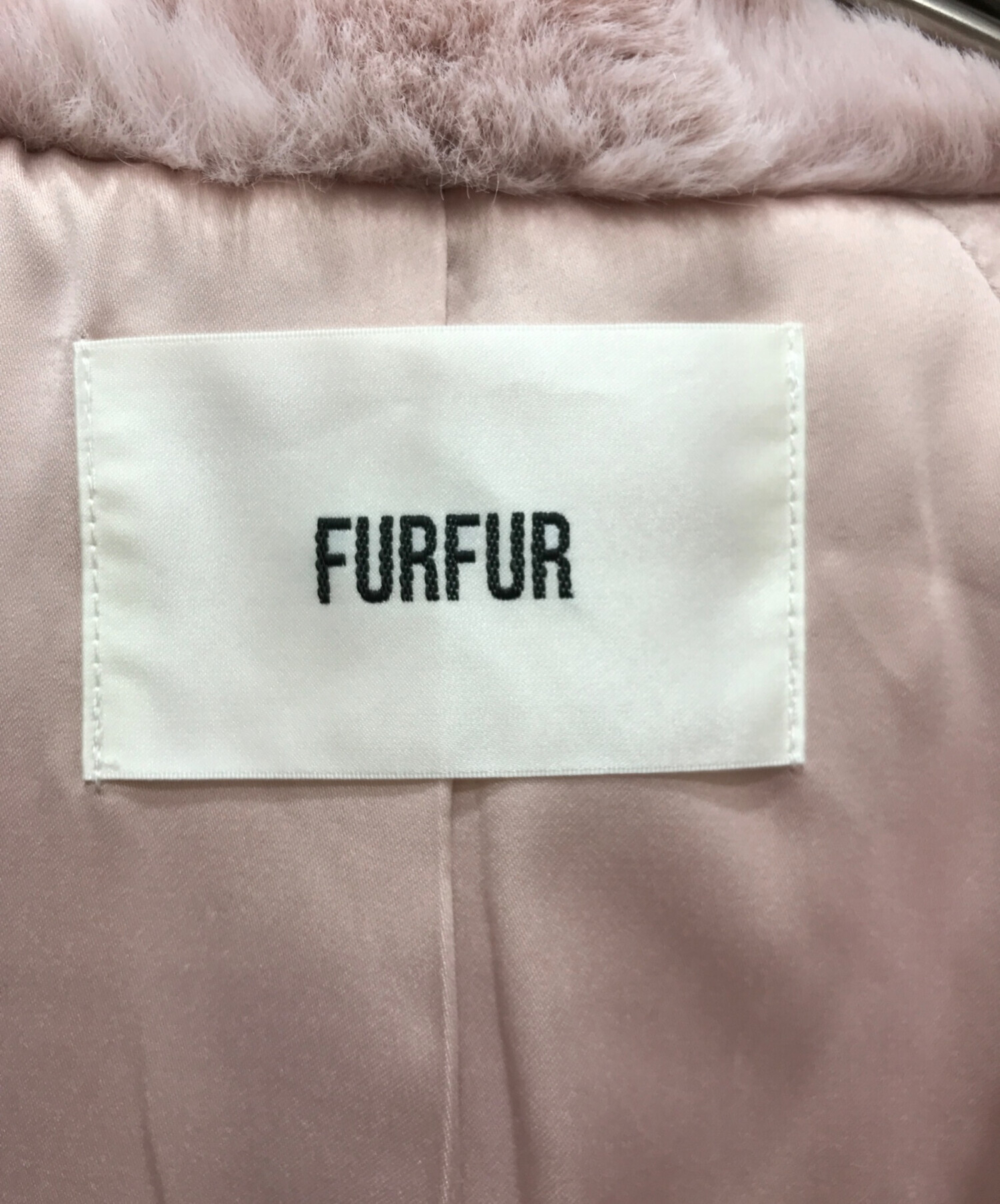 中古・古着通販】furfur (ファーファー) エコファーチェックブルゾン 