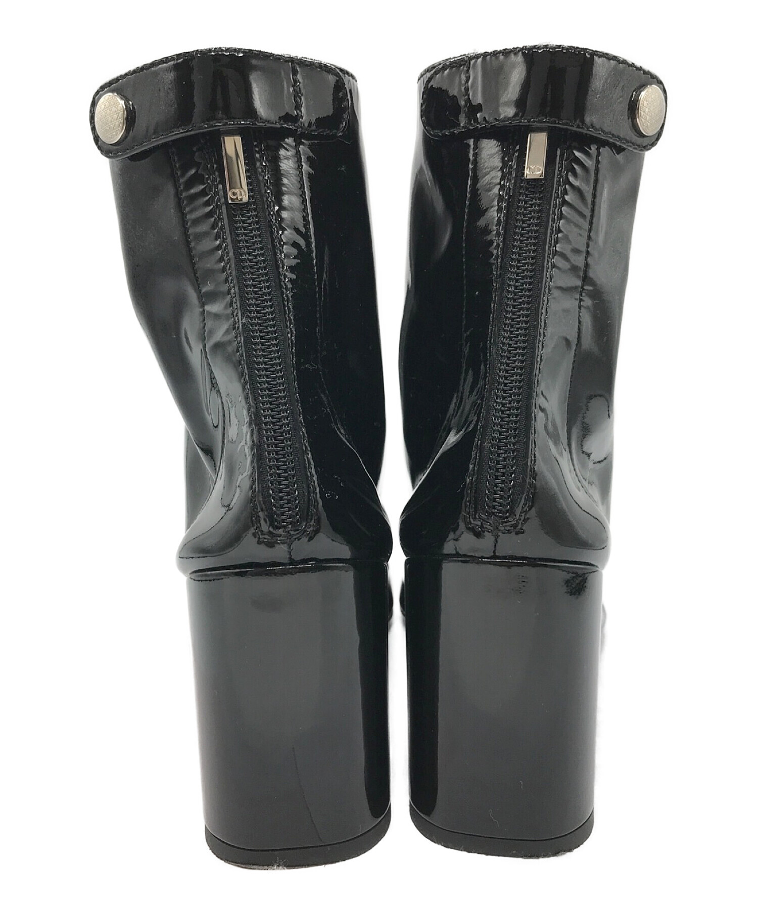 Christian Dior (クリスチャン ディオール) ショートブーツ ブラック サイズ:SIZE 38 1/2