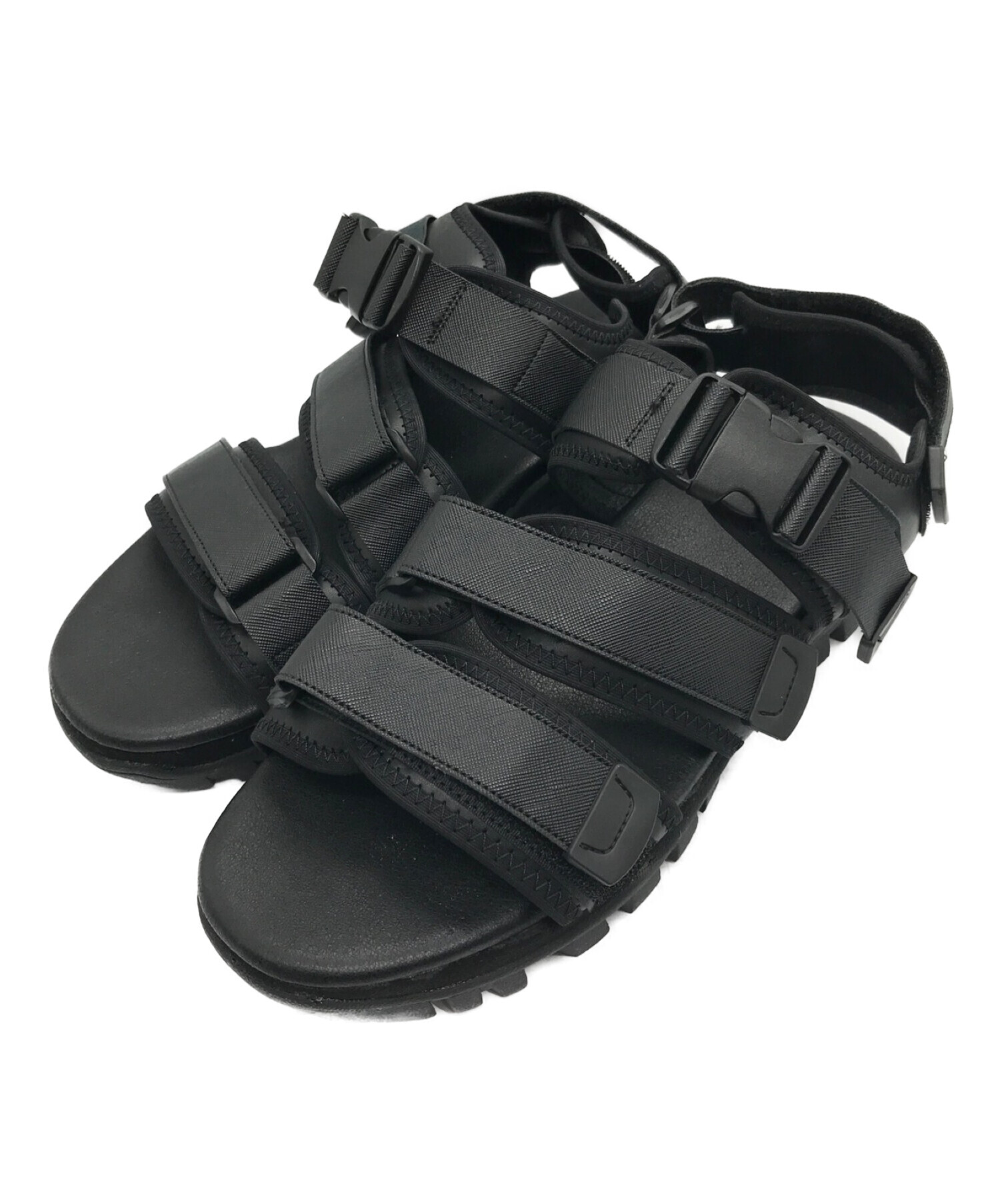 【KUUUPY】Synthetic Leather Sneaker Sandal
