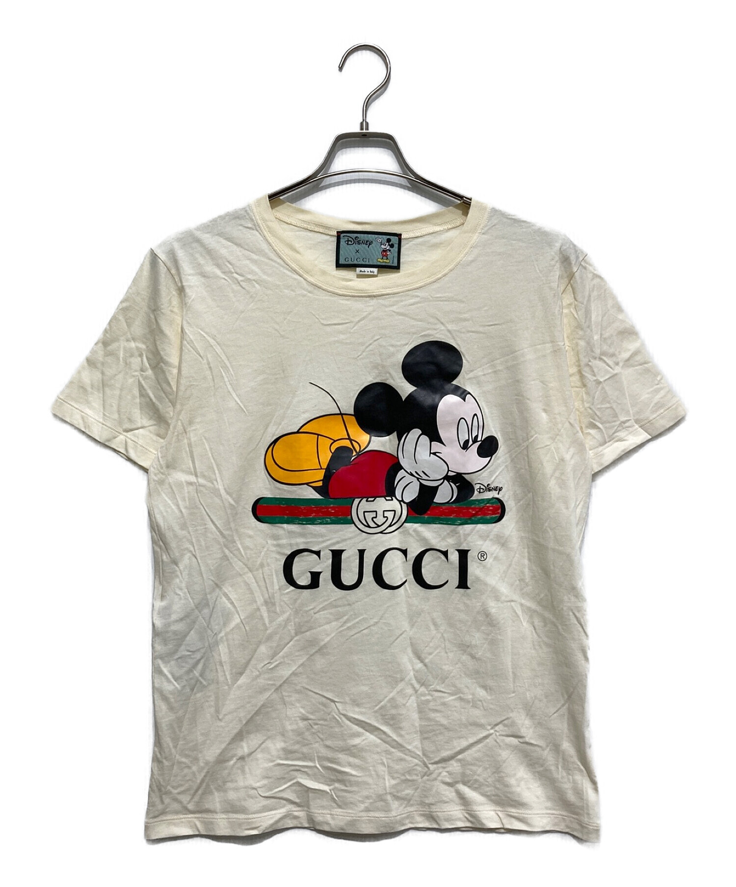 GUCCI (グッチ) コラボプリントTシャツ ホワイト サイズ:SIZE XS