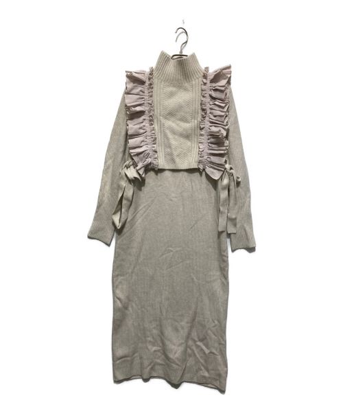 中古・古着通販】Snidel (スナイデル) フリルベストレイヤードニット 