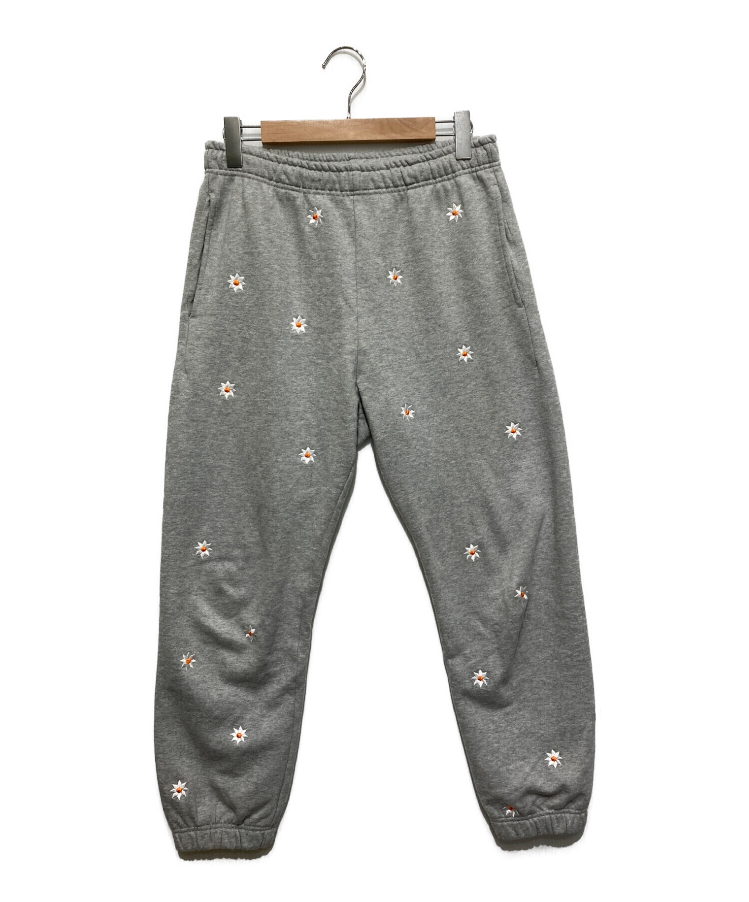 Women's Embroidered Floral Pants Graphic Sweatpants, French Terry