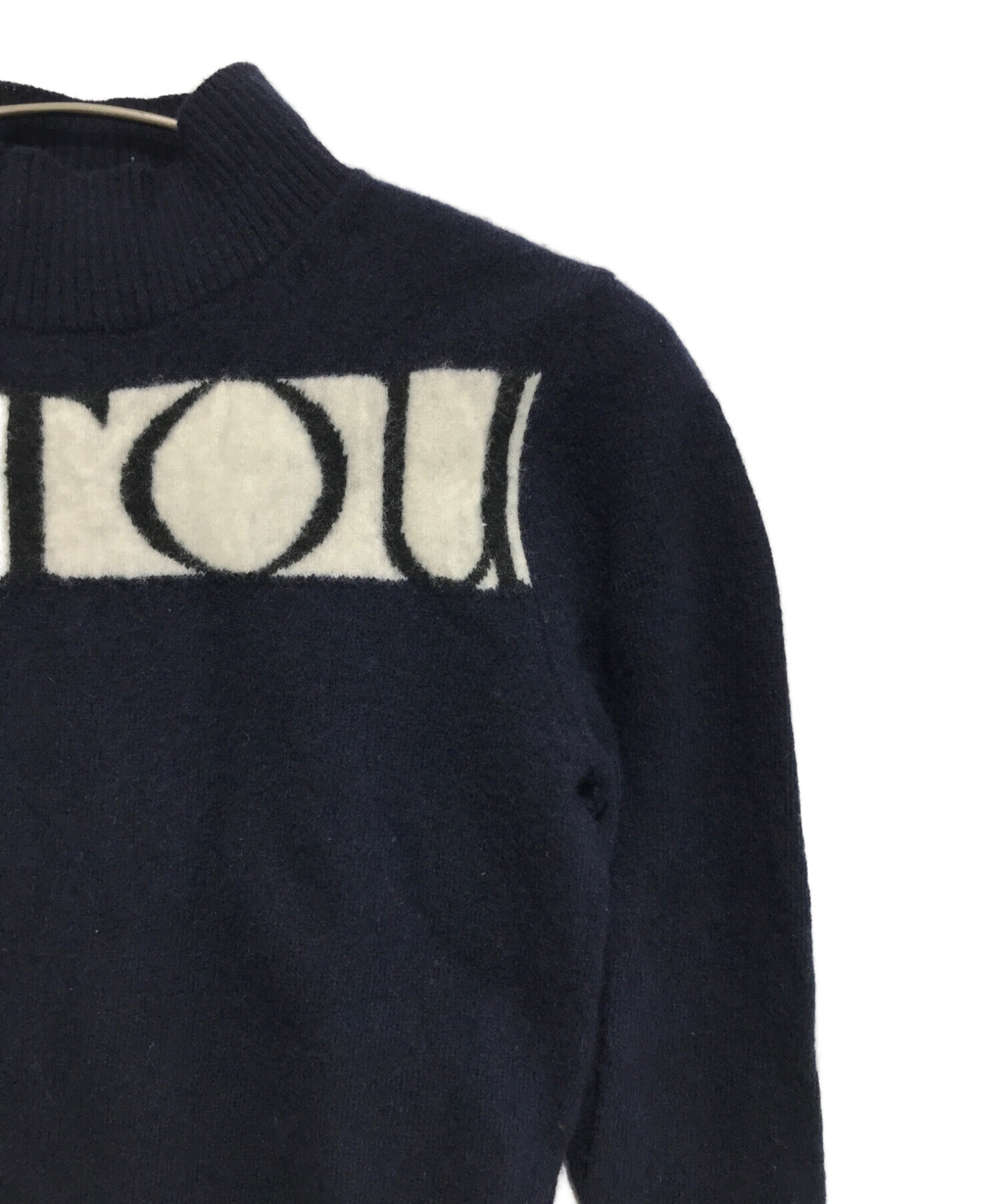 patou (パトゥ) Patou logo jumper in cashmere and wool ネイビー サイズ:S SIZE