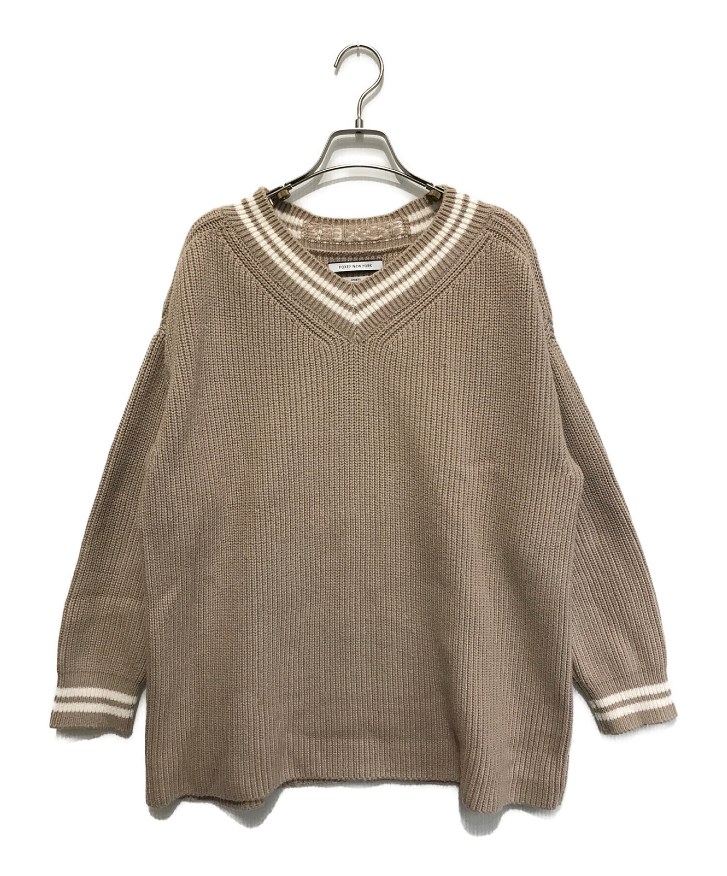 中古・古着通販】FOXEY (フォクシー) ネックロゴスポーツニット 
