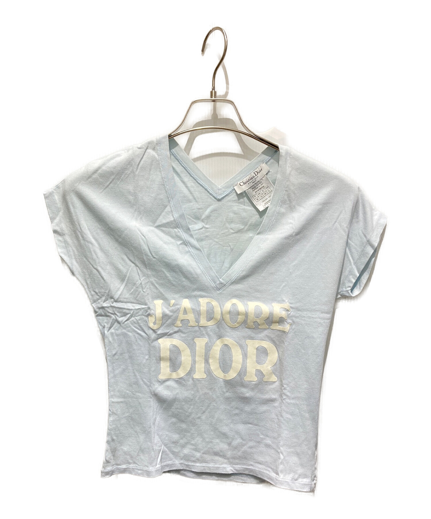 Christian Dior (クリスチャン ディオール) J'ADORE Tシャツ スカイブルー サイズ:38