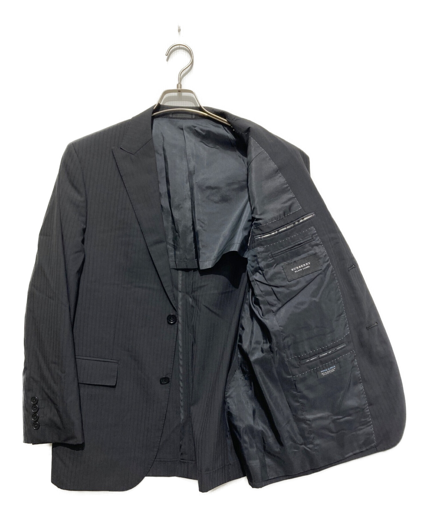 バーバリーブラックレーベル　スーツ ジャケット　クロ　サイズ 38R