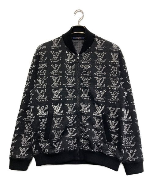 LOUIS VUITTON ルイヴィトン ブルゾン（その他） M 黒x白(総柄) 【古着 