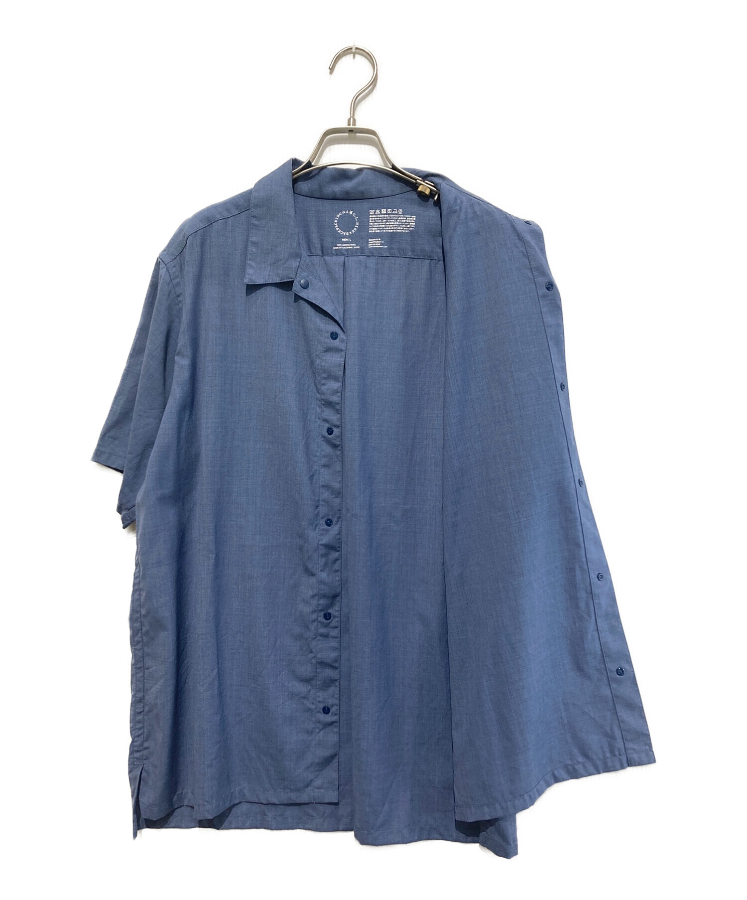 山と道 未開封 メリノショートスリーブシャツ BlackStripe XL