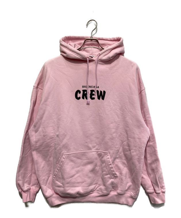 中古・古着通販】BALENCIAGA (バレンシアガ) CREWロゴプリントパーカー 