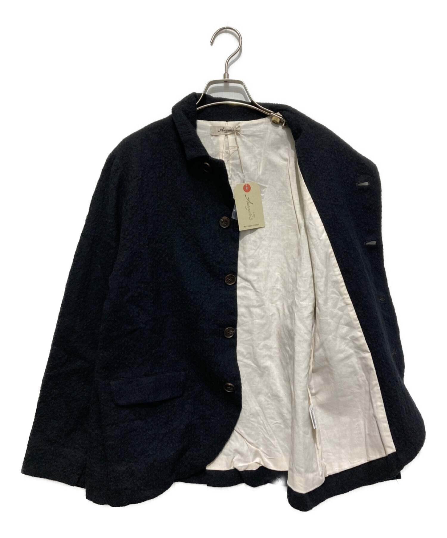 ICHI Antiquites (イチアンティークス) コットンウールブレンドジャケット ブラック サイズ:SIZE FREE 未使用品