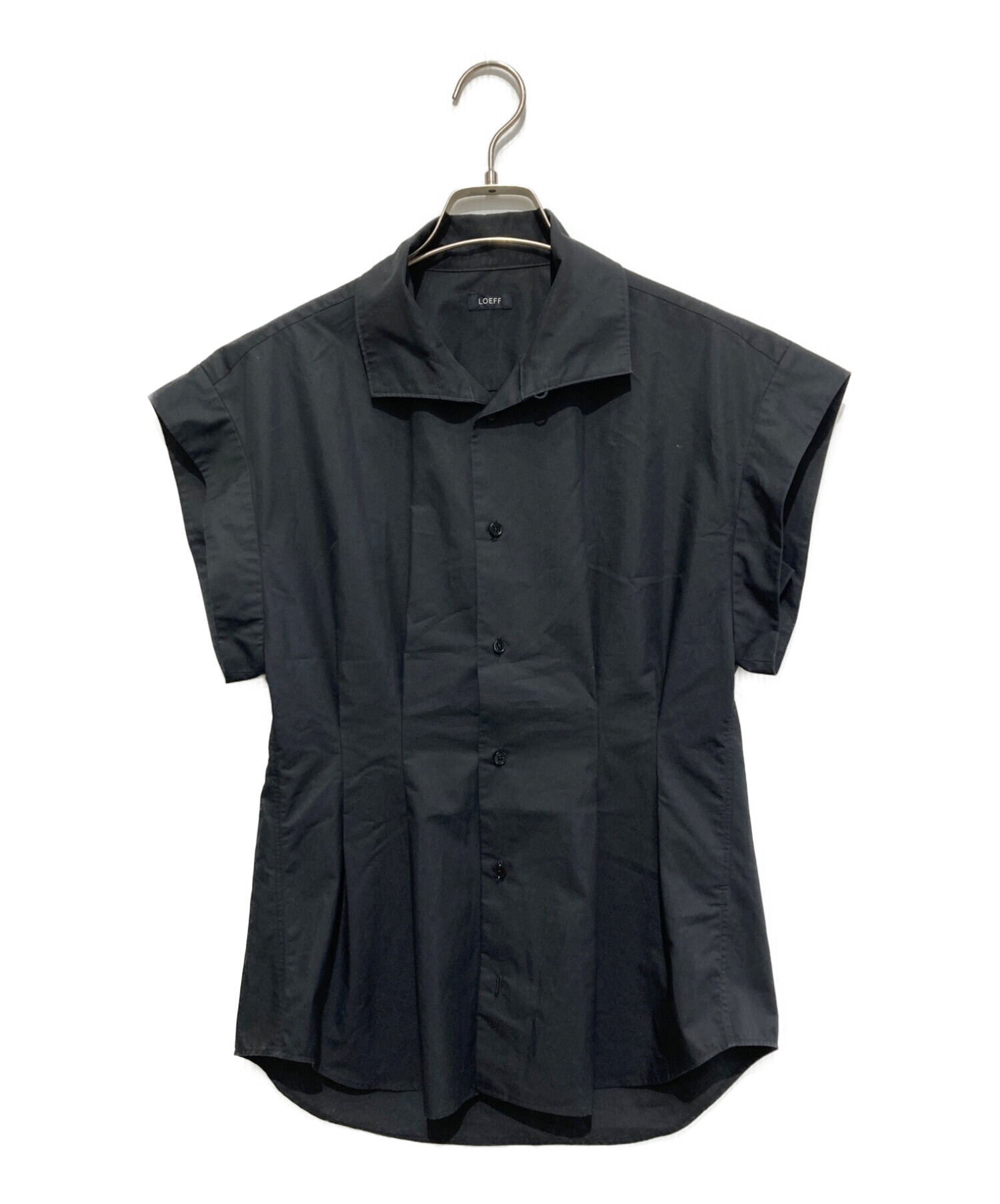 中古・古着通販】LOEFF (ロエフ) ブロードウィングシャツ ブラック 