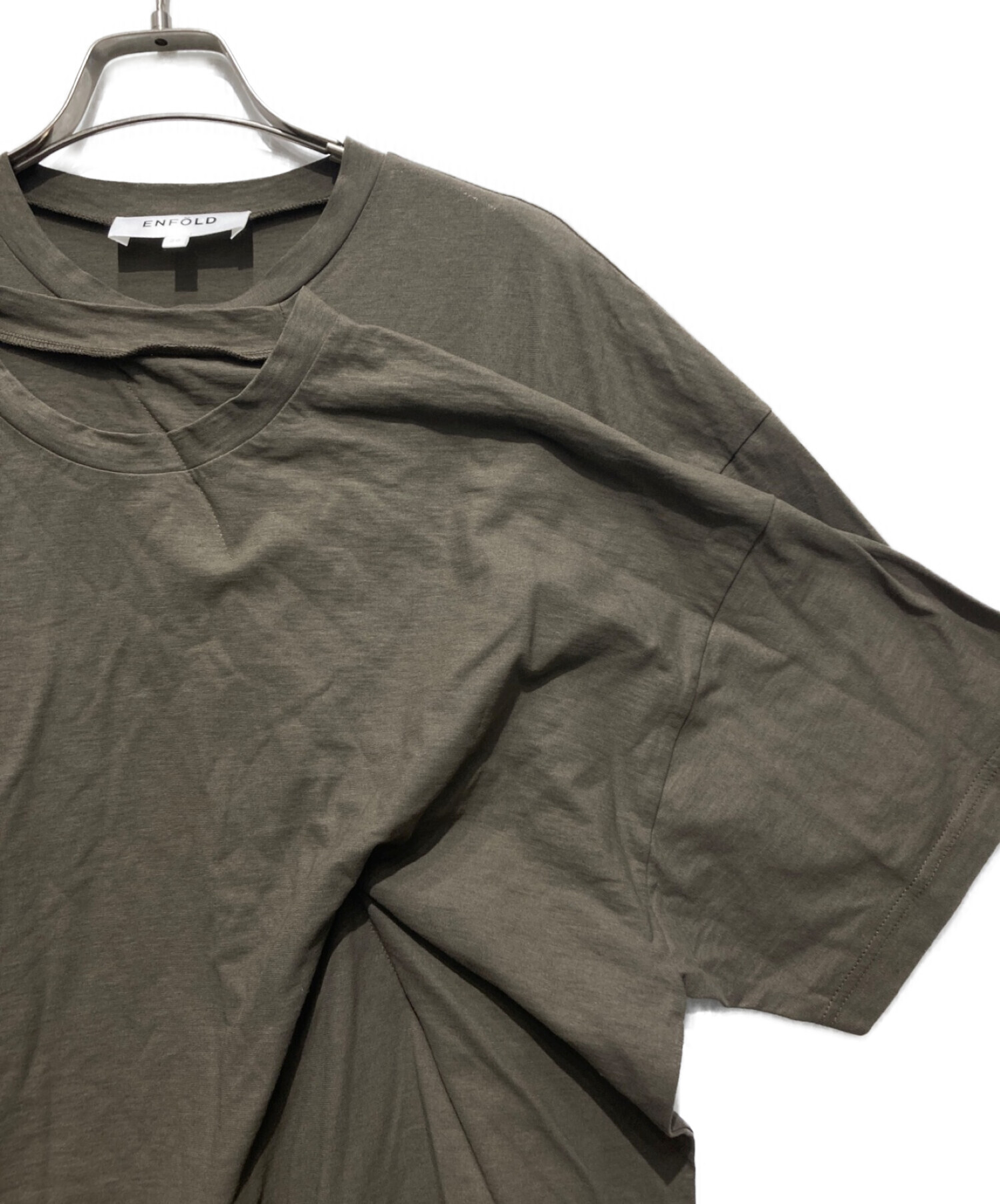 ENFOLD エンフォルド DOCKING-SHIRT シャツ