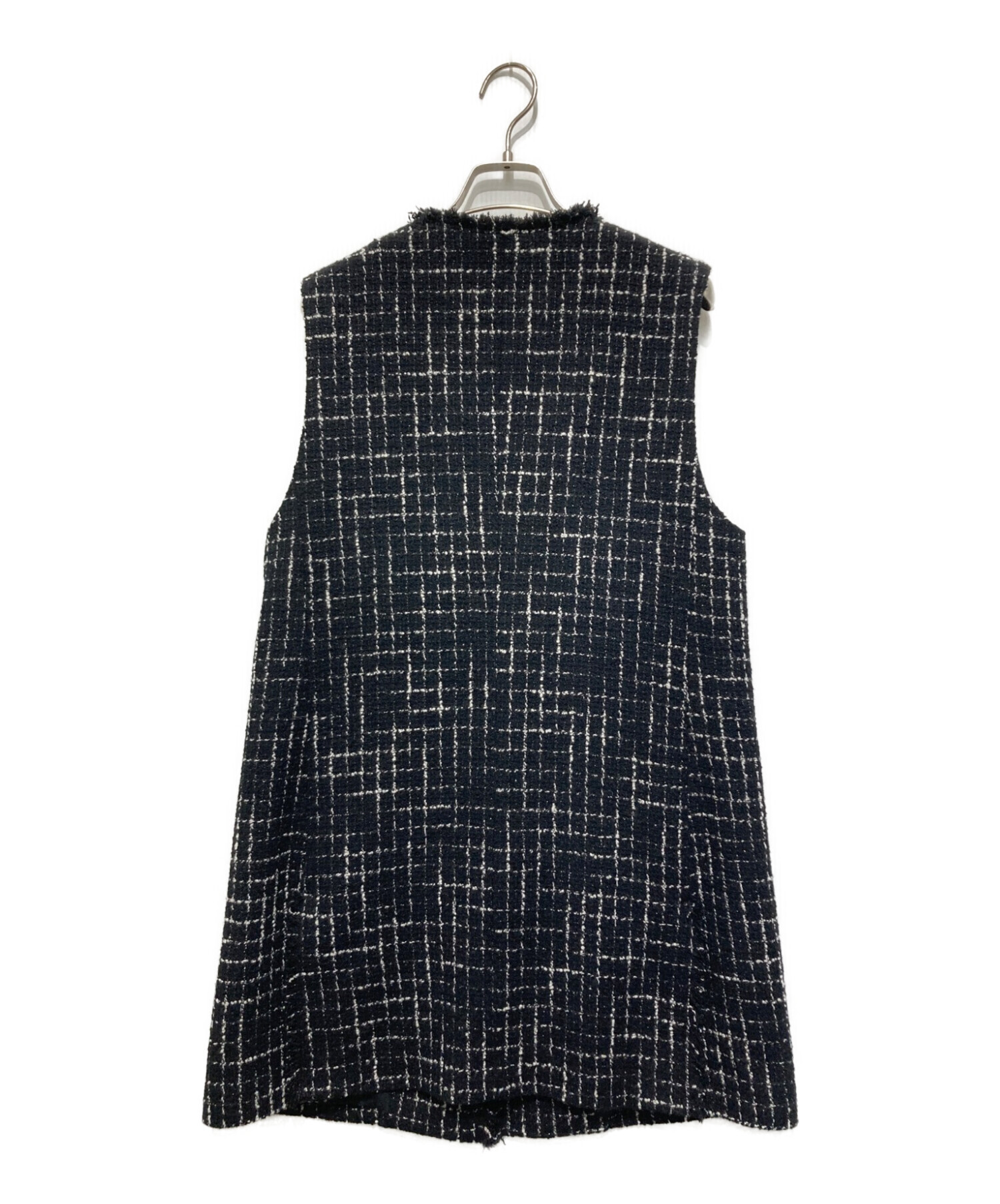 中古・古着通販】IENA (イエナ) BLACK Tweed ジレ ブラック サイズ 