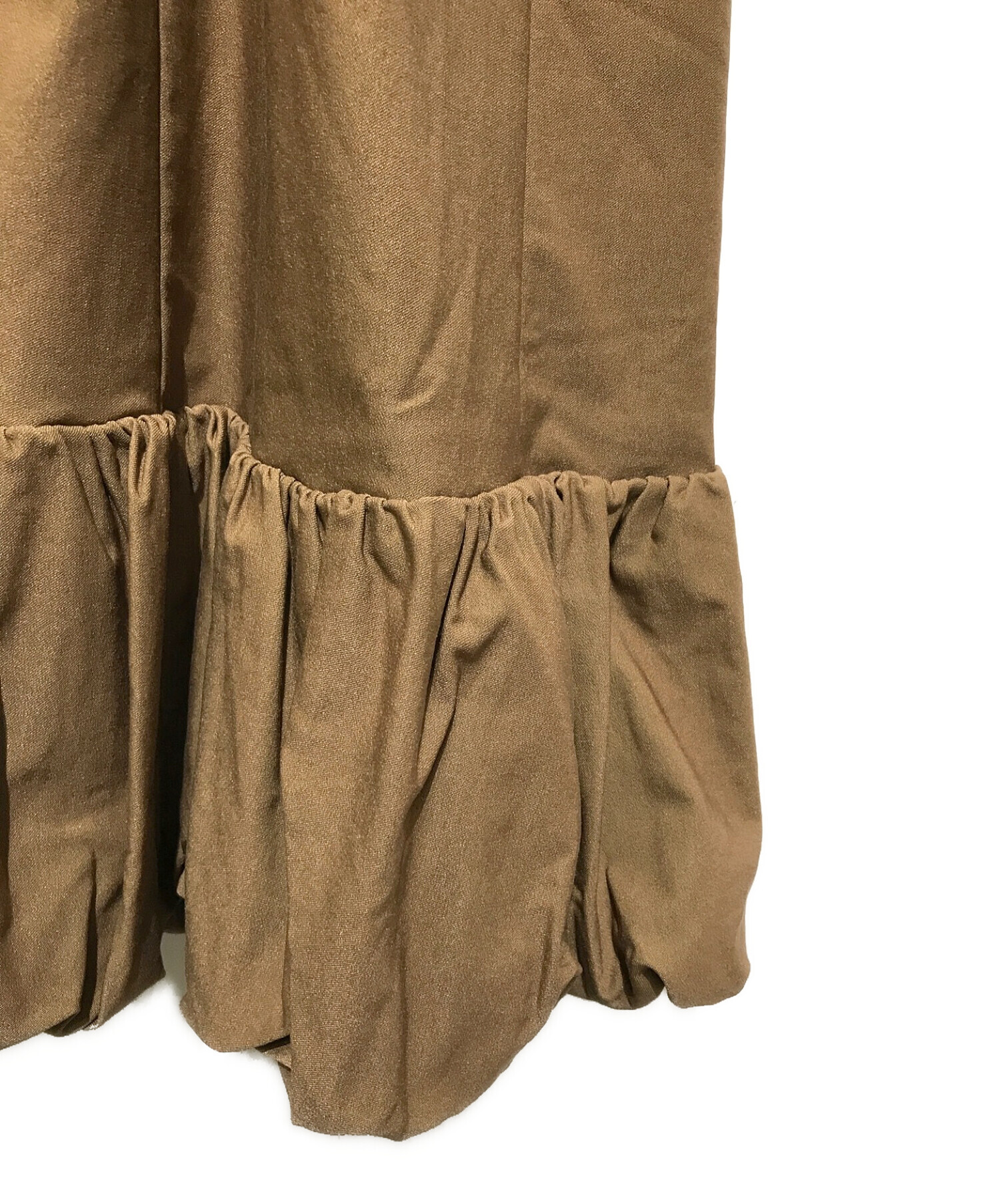 中古・古着通販】AMERI (アメリ) LAYERED BALLOON HEM DRESS カーキ 