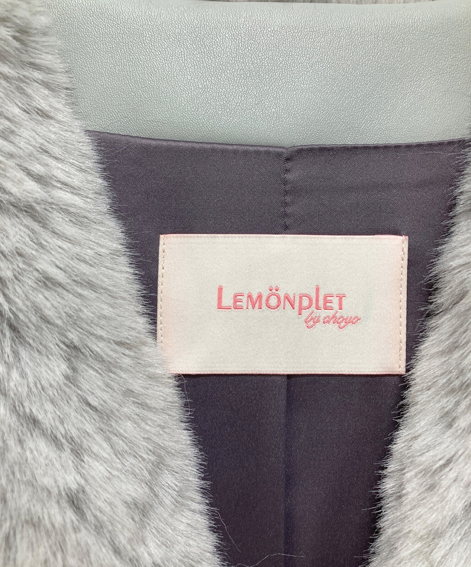 中古・古着通販】LEMONPLET (レモンプレット) エコファーベスト グレー 