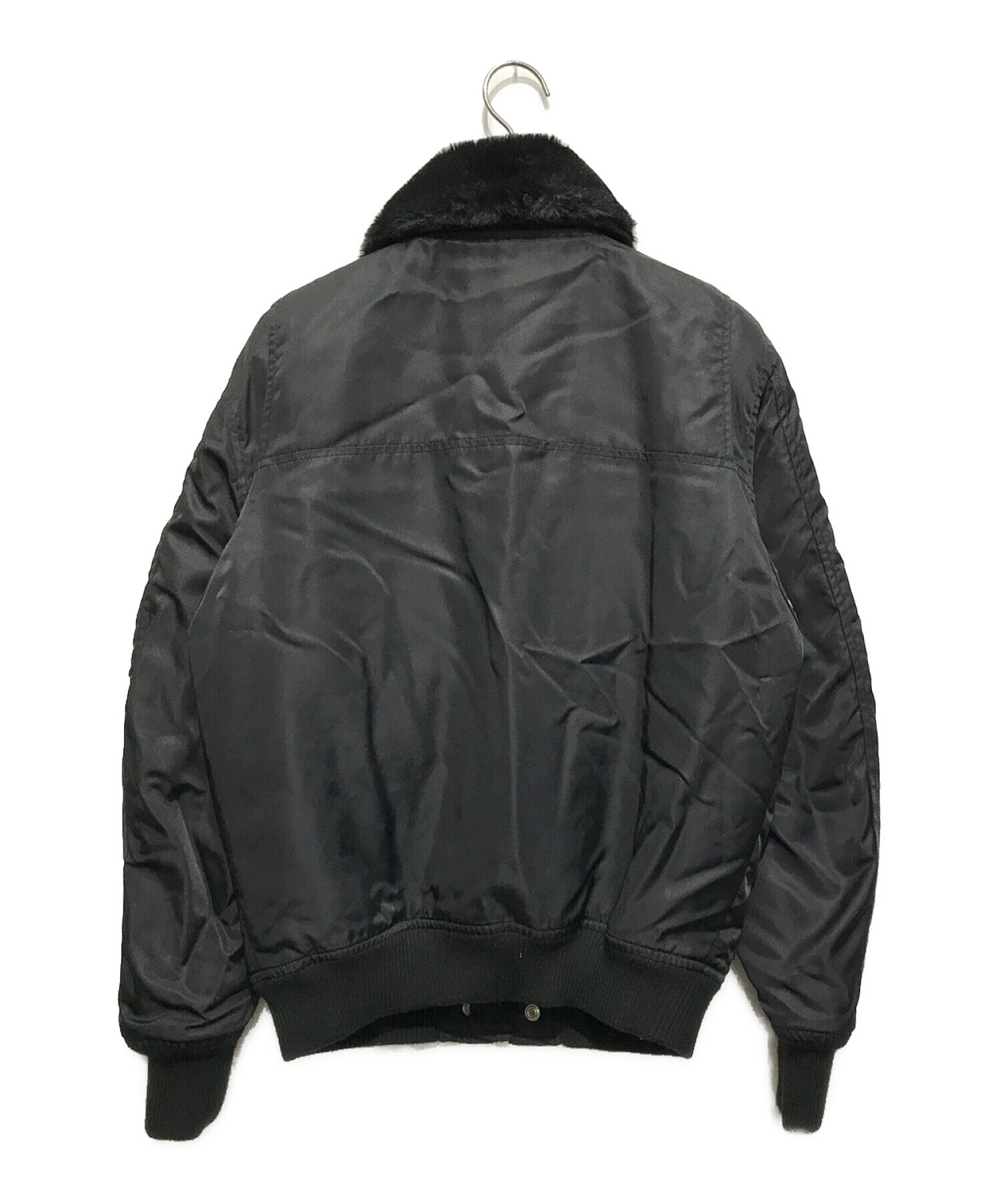 中古・古着通販】DIESEL (ディーゼル) MA-1ジャケット ブラック 