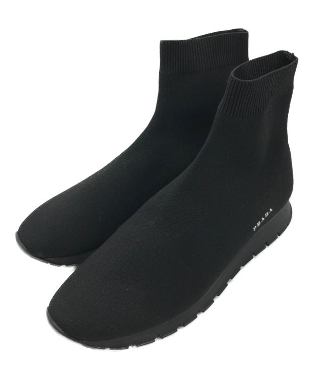 PRADA ソックス スニーカー ブーツ ブラック